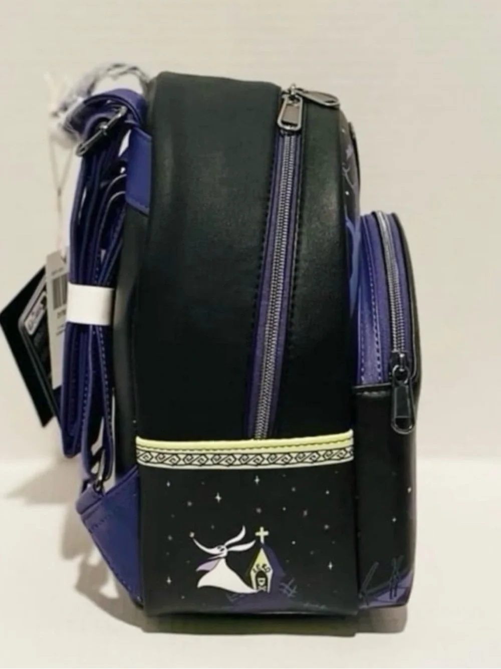Loungefly Disney NWT NBC Jack & Sally Pumpkins Backpack, Coin Purse & Lanyard